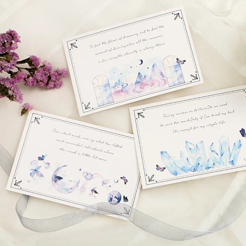 30pcs Goblin's Poetry records postcard as invitation Greeting Cards scrapbooking DIY Gift cards