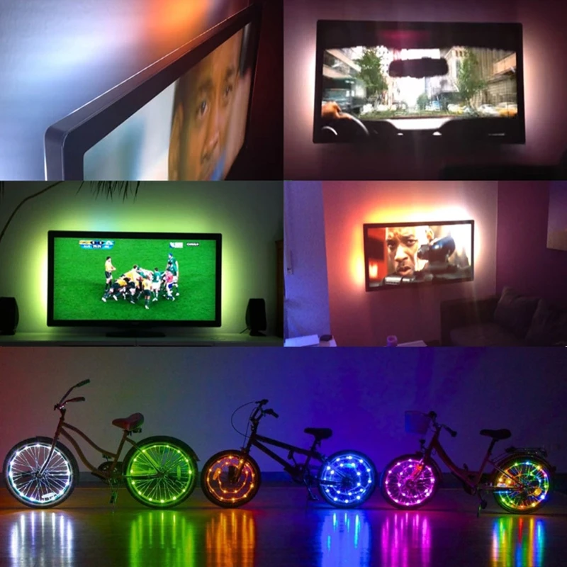 2018 новая DC 5V USB 30 LED/m 5050 RGB не водонепроницаемая гибкая светодиодная лента