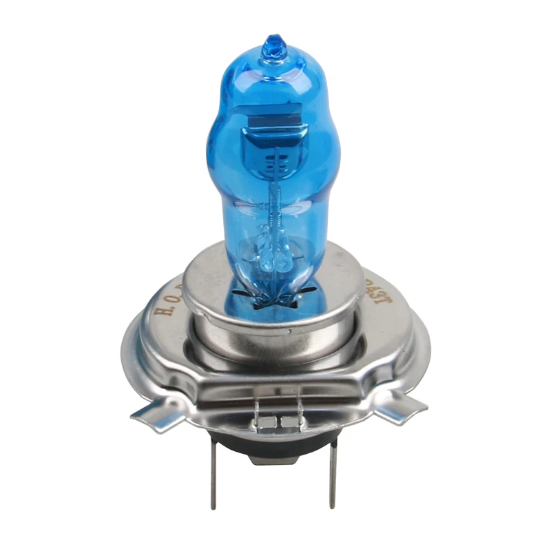 2 шт. 12V H4 100W белая галогенные лампы H1 H4 H7 H8 9005 высокое Мощность лампа фары автомобиля замена лампы