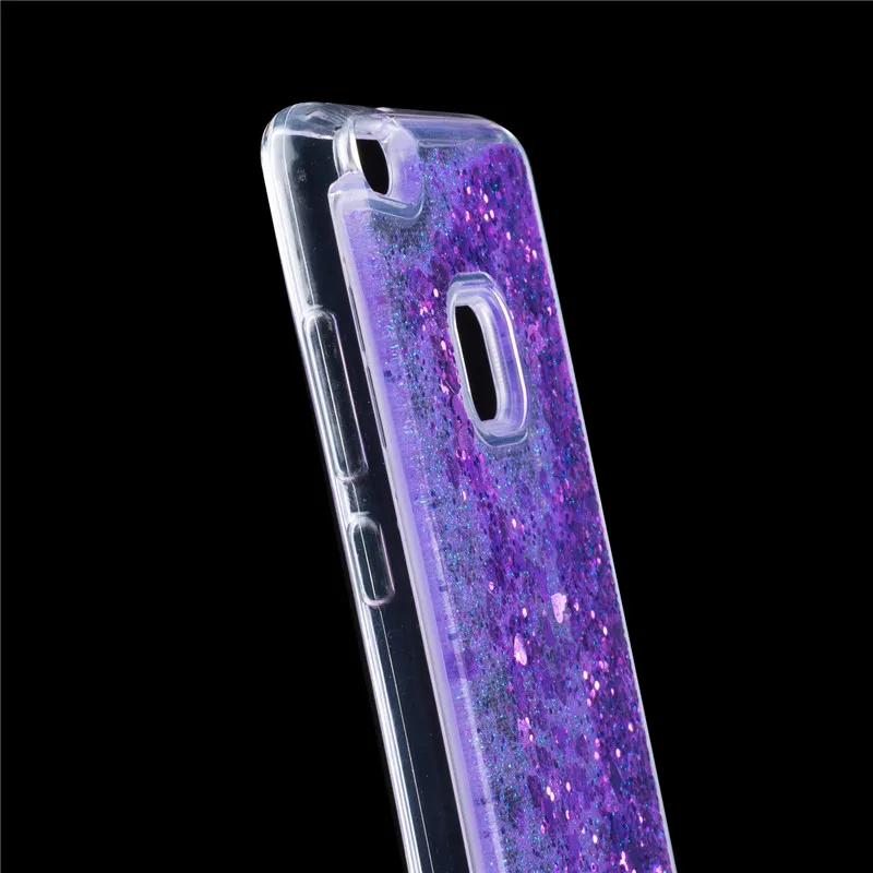 Динамический чехол с сыпучим песком для Huawei P10 lite блестящими блестками