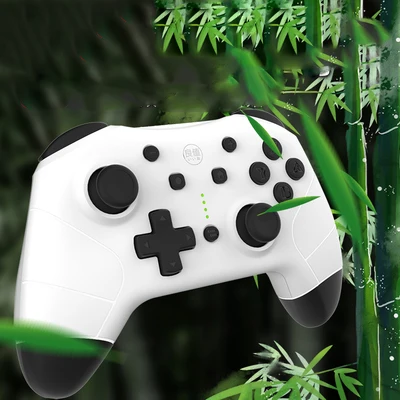 NS Switch Pro NFC Беспроводной контроллер Bluetooth пульт дистанционного управления для nintendo Switch NS консоль джойстик Bursh amibopokemon - Цвет: Белый