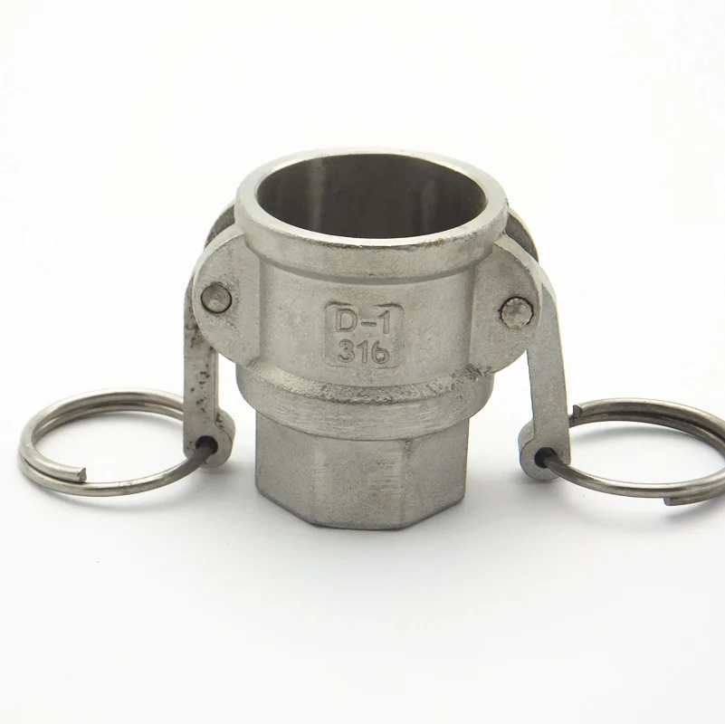 1 &quotвнутренняя резьба BSP x 37 мм Внутренний ID Camlock 304 нержавеющая сталь Тип D розетка
