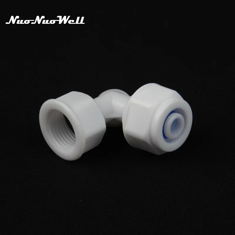 

1pc NuoNuoWell POM 1/2" Female Thread to 12/16mm Soft Hose Elbow Connector for Water Heater Accessories 0.5 inch Pipe Adapter