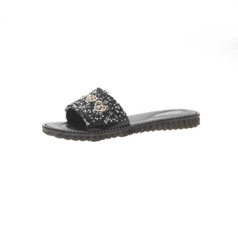 

Luxury brand Women Flops Summer Women Crystal Diamond Bling Beach Slides Sandals Casual Shoes Slip Slipper shoes woman outdoor