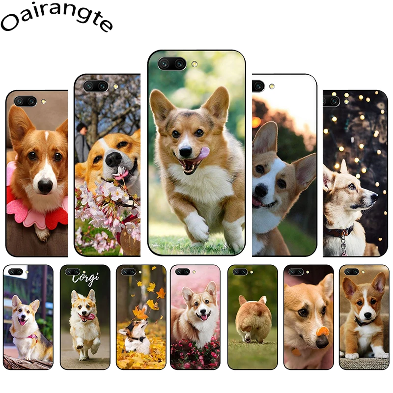 Милый мягкий чехол Corgi для телефона Huawei Honor Note 6A 7A 7X 8X 9X 8 9 10 Lite 8C 20 Pro|Бамперы| |