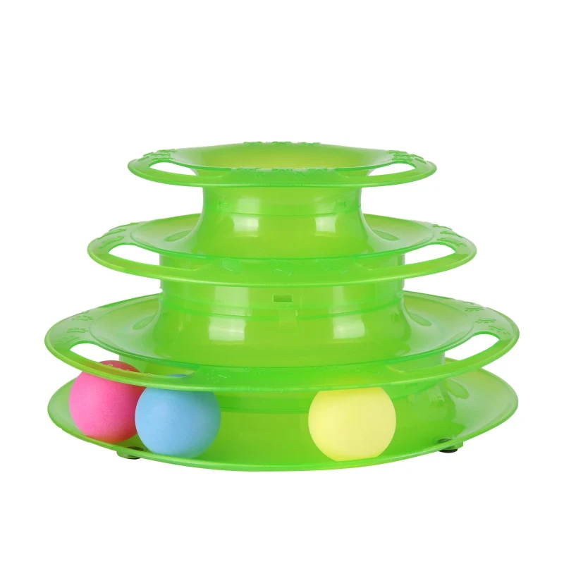 Забавная кошка игрушка для домашних животных игрушки кошек тройной игровой диск
