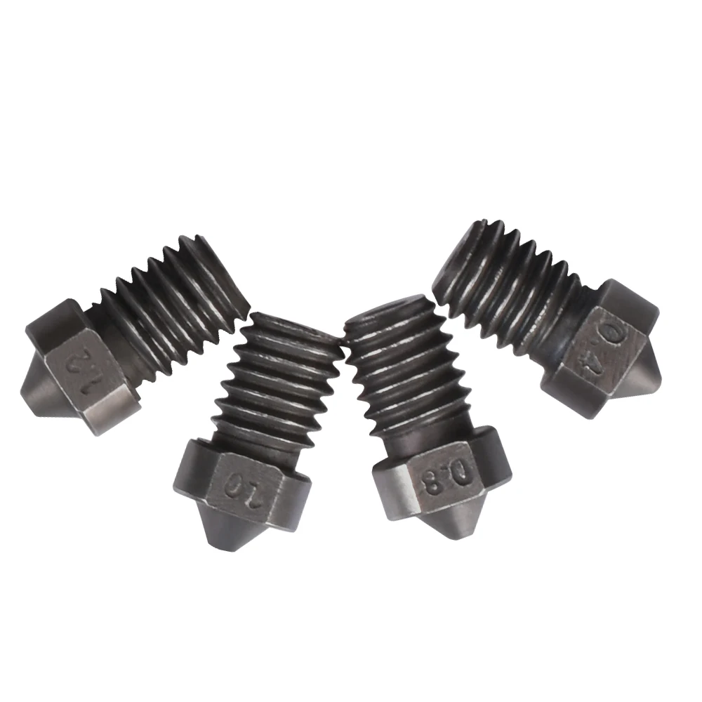 Сопло из закаленной стали V6 сопло V6 j-головка Hotend комплект Боуден экструдер для деталей 3d принтера 1,75 мм нити 0,4-1,5 мм сопло V5 V6