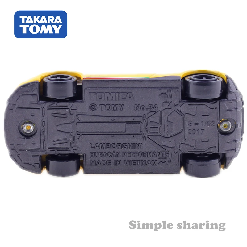TOMICA No. 34 Lamborghini Urakan весы с перфорацией 1:62 Takara Tomy суперспортивные двигатели для