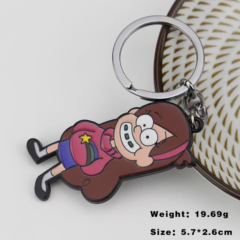 12/style Steampunk Drama Gravity Falls Mysteries Bill Cipher Wheel Party Time Keychain Dipper Mabel Key Chain Ring Gift