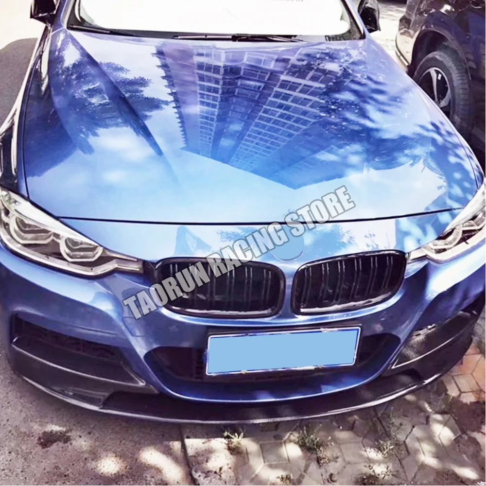 P Стиль углеродного волокна переднего бампера подбородка губы для BMW F30 F31 3 серии