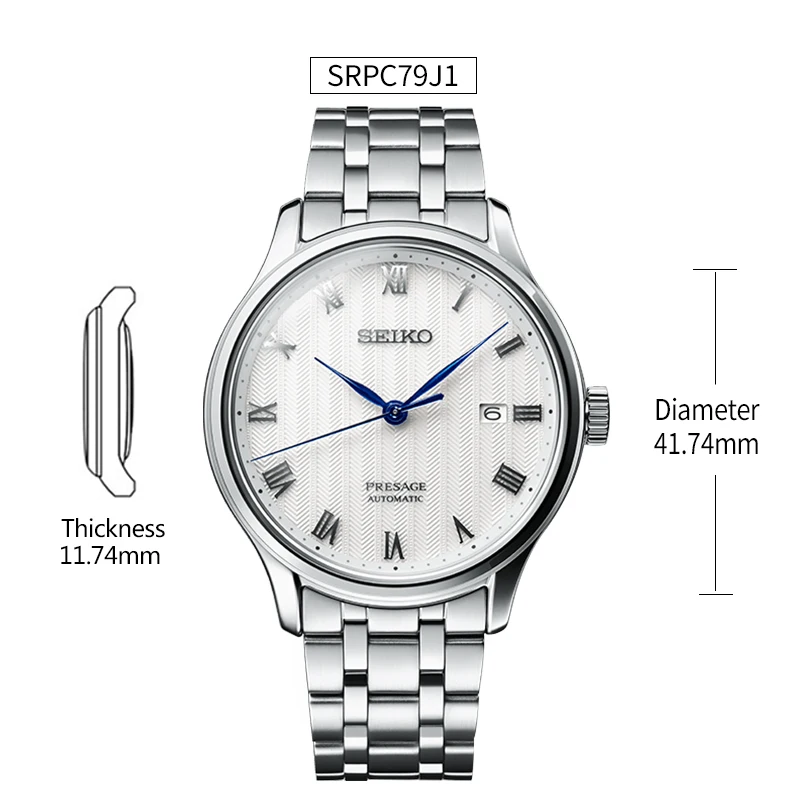 100% Оригинальные автоматические механические часы SEIKO 3 бар водонепроницаемость