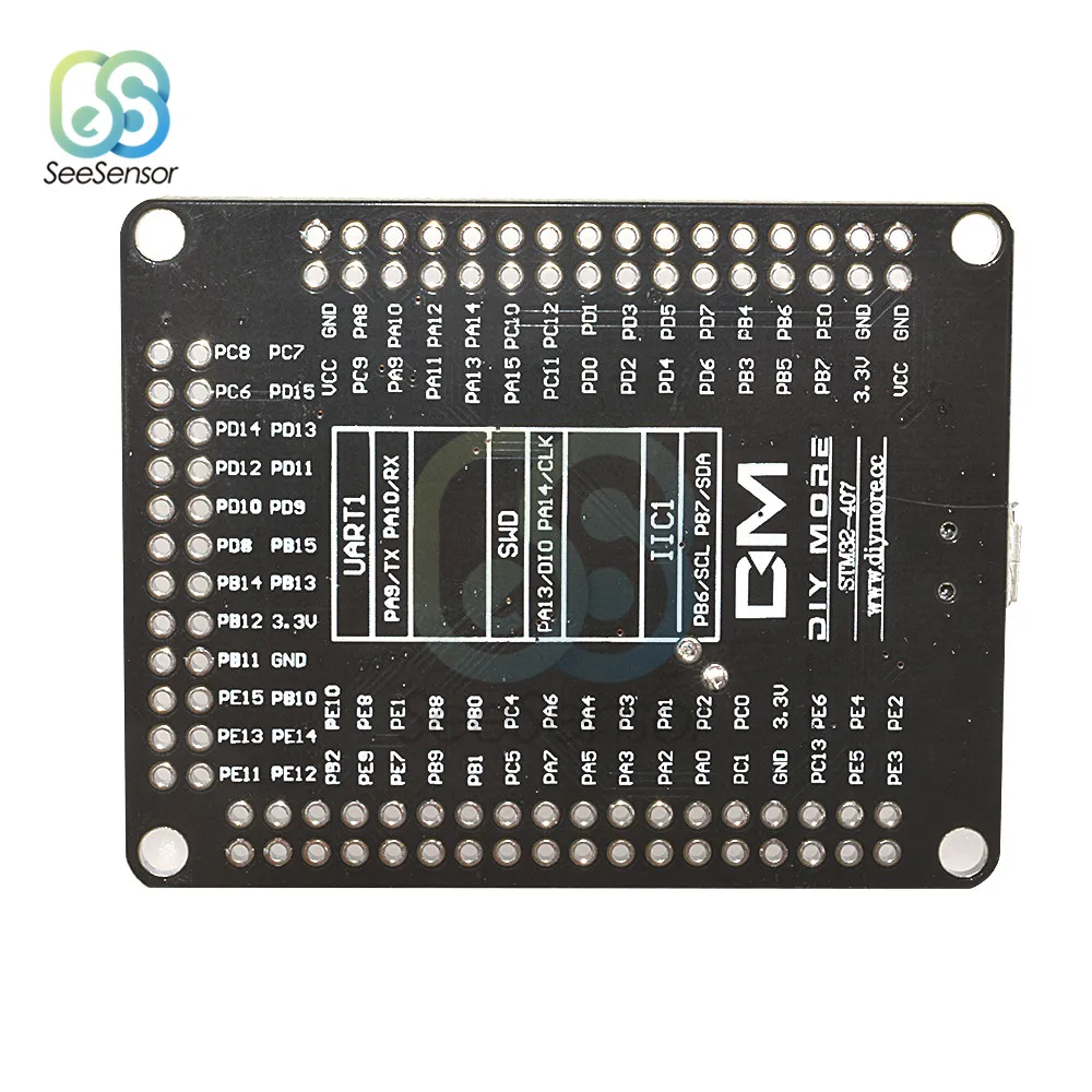 Плата разработки STM32F4 Discovery STM32F407VGT6 ARM 32 бит MCU Core SPI I2C IIC интерфейс UART ISC модуль