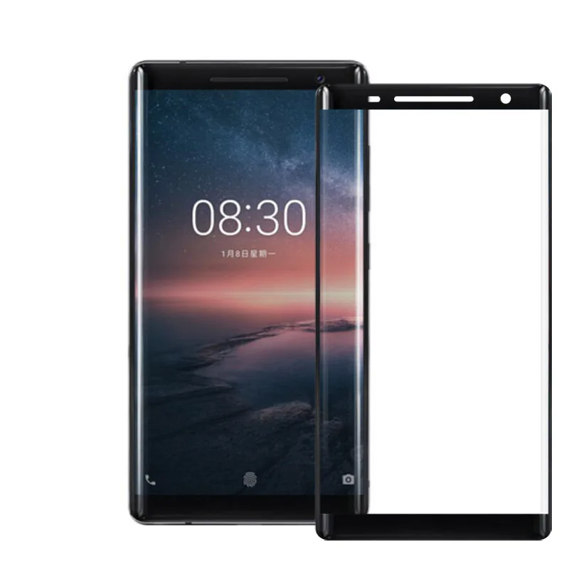 3D изогнутое закаленное стекло для Nokia 8 Sirocco полное покрытие 9H защитная пленка Взрывозащищенная Защита экрана для Nokia 8 S