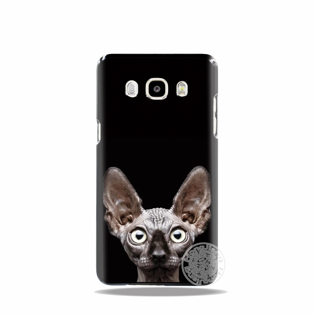 HAMEINUO черный простой дизайн модный Кот Череп чехол для телефона Samsung Galaxy J1 J2 J3 J5 J7
