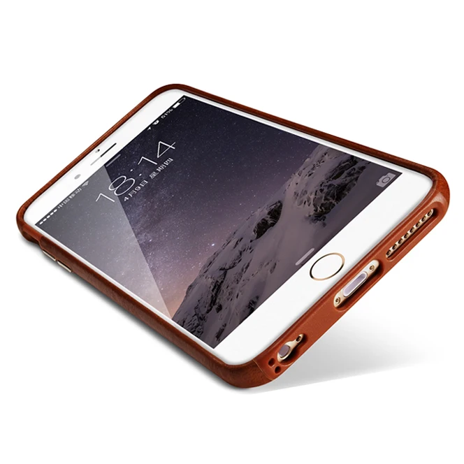 Чехол для iPhone 6s ICARER из натуральной кожи в стиле ретро полностью закрывающий чехол