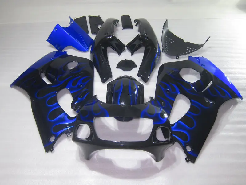 Комплект обтекателей для Suzuki SRAD GSXR600 GSXR750 1996 2000 год GSXR 600 750 96 97 98 99 00 Синий Пламя
