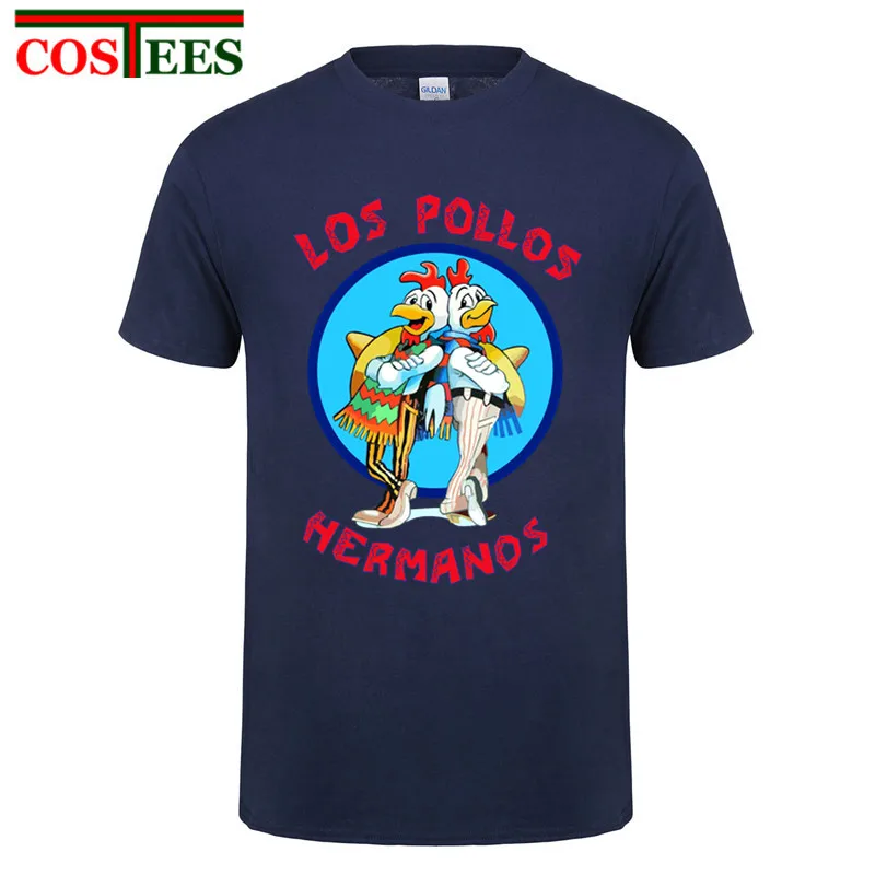 Мужская мода Breaking Bad футболка 2017 LOS POLLOS Hermanos с коротким рукавом Chicken Brothers