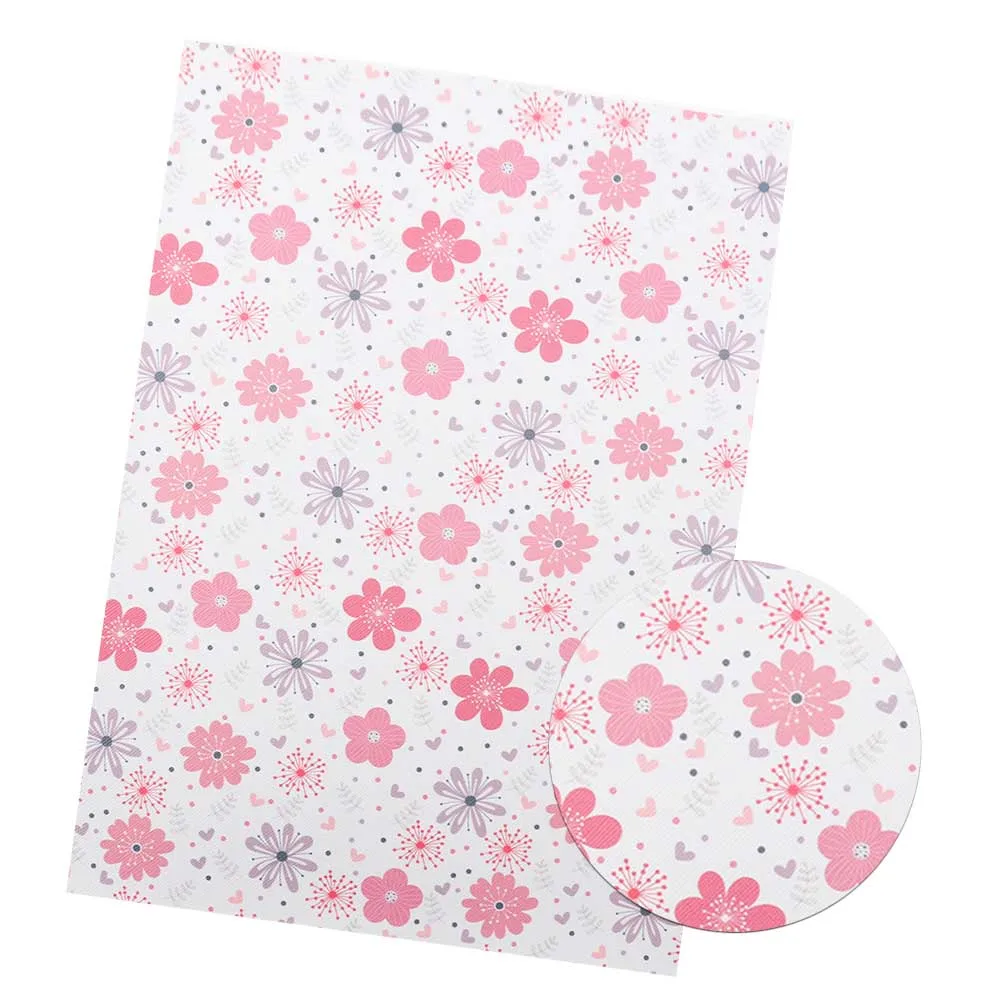 28 New Mermaid Synthetic Leather Fabric Cartoon Faux Leather Sheets For DIY Kids Hair Accessories Bags Making Party Decor Materials - Цвет: 28