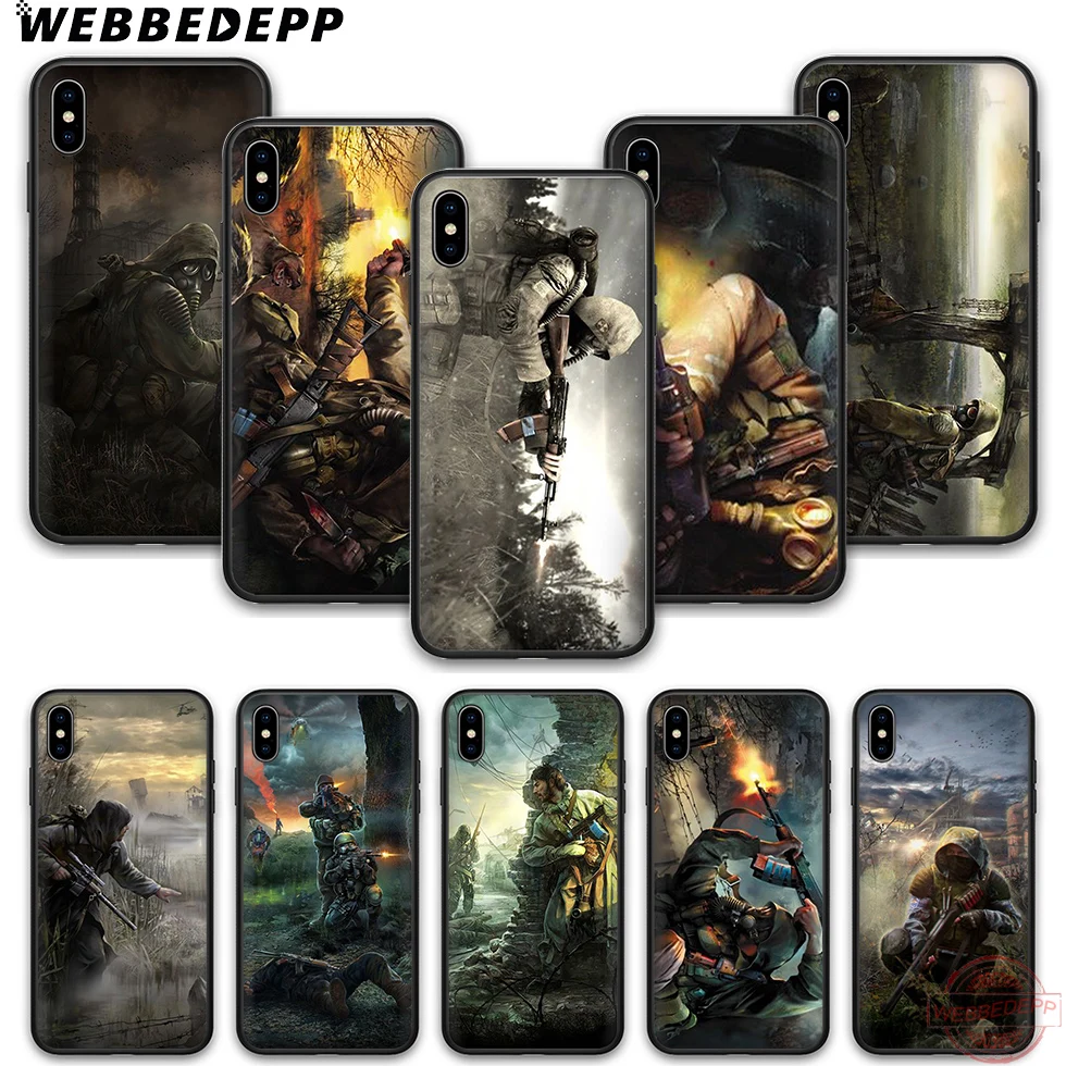 Мягкий силиконовый чехол для телефона WEBBEDEPP Stalker Clear Sky game iPhone 5 6 7 8 Plus X XS XR Max.11 11peo