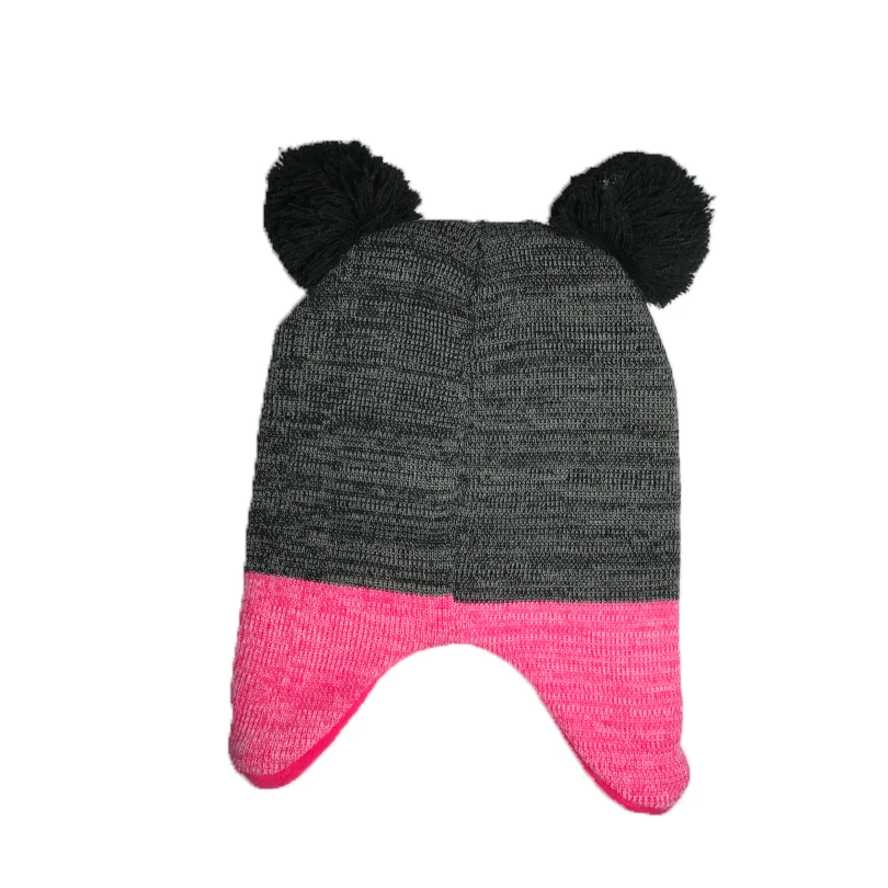 Детские зимние шапки Disney вязаные модные с мультяшным рисунком для маленьких