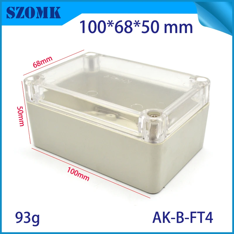100x68x50mm waterproof junction box ip65 protection class weatherproof outdoor instrument case diy housing for circuit szomk |