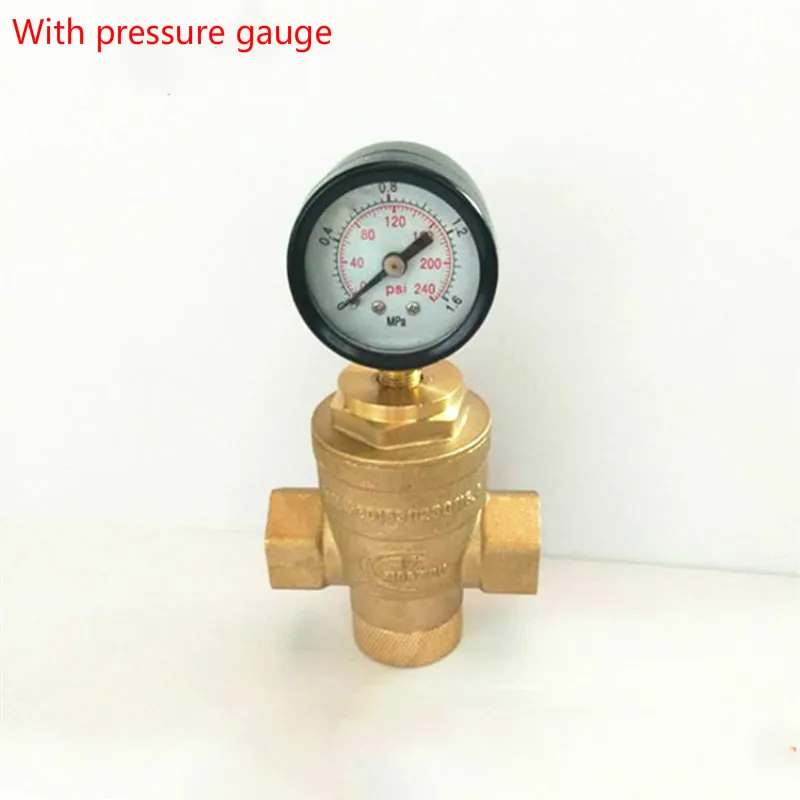 Латунный регулятор давления воды клапаны с манометром поддерживающий клапан