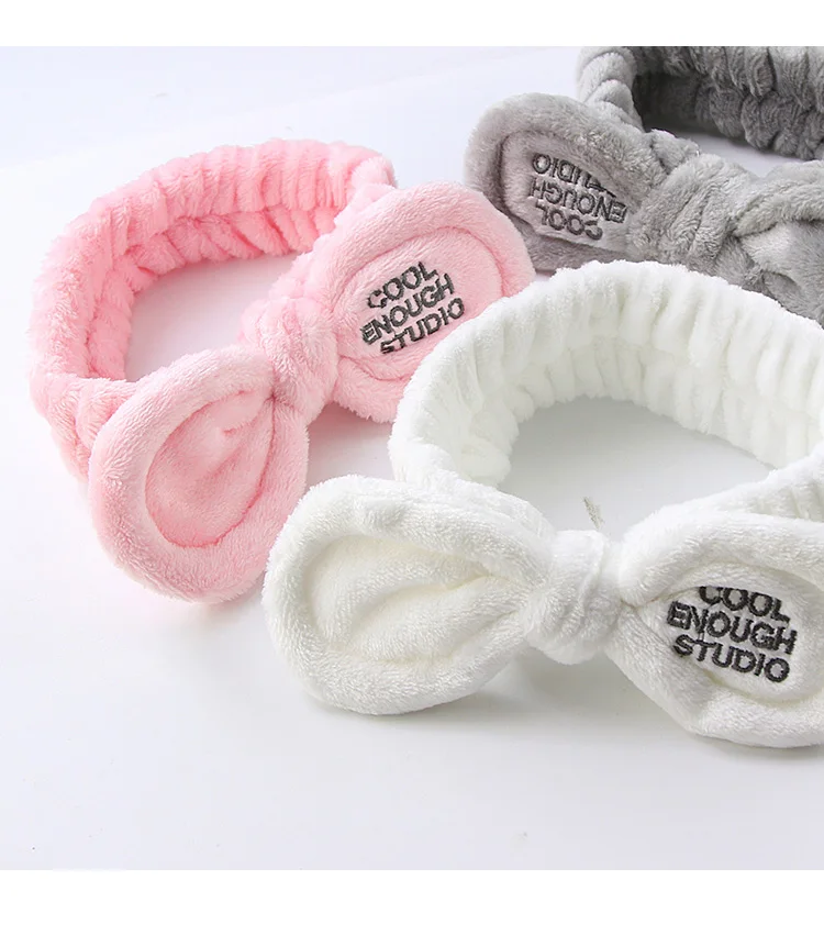 New Fashion Women Cute Big Ears Comfortable Wash Face Bathe Hair Holder Elastic Headband Girls Hairbands Hair Accessories