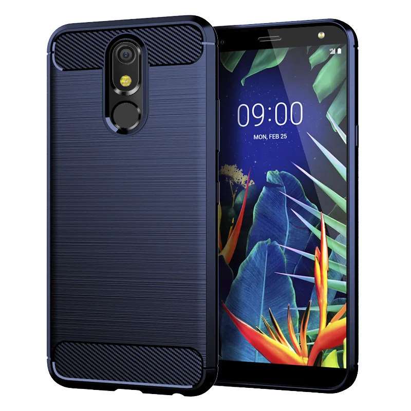 Противоударный чехол для LG K40 5 7 дюйма задняя крышка телефона мягкий из волокна -