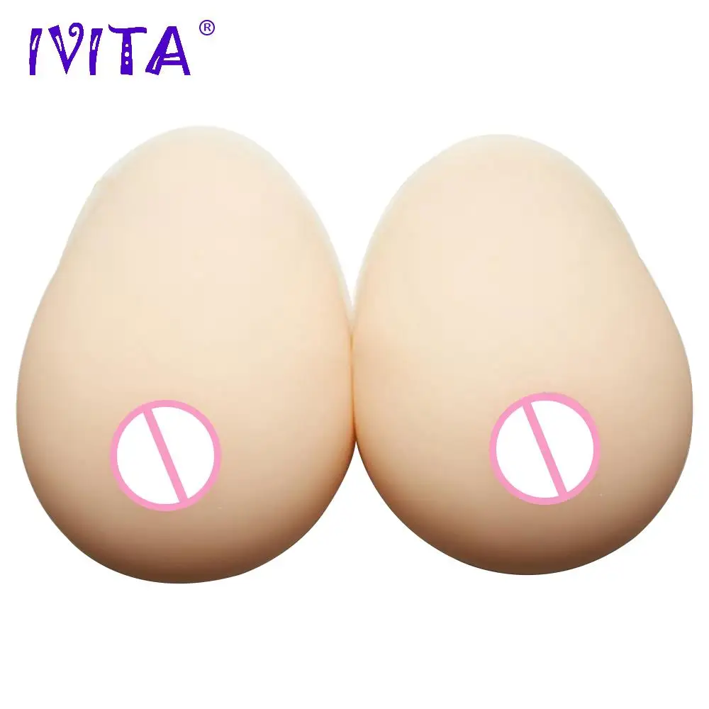 IVITA 2000 г белая капля поддельные груди реалистичные силиконовые искусственные