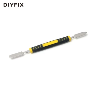 Скребок DIYFIX металлический, 6 дюймов, с двумя концами, нескользящая ручка для iPhone, iPad, Samsung, Ремонтный инструмент