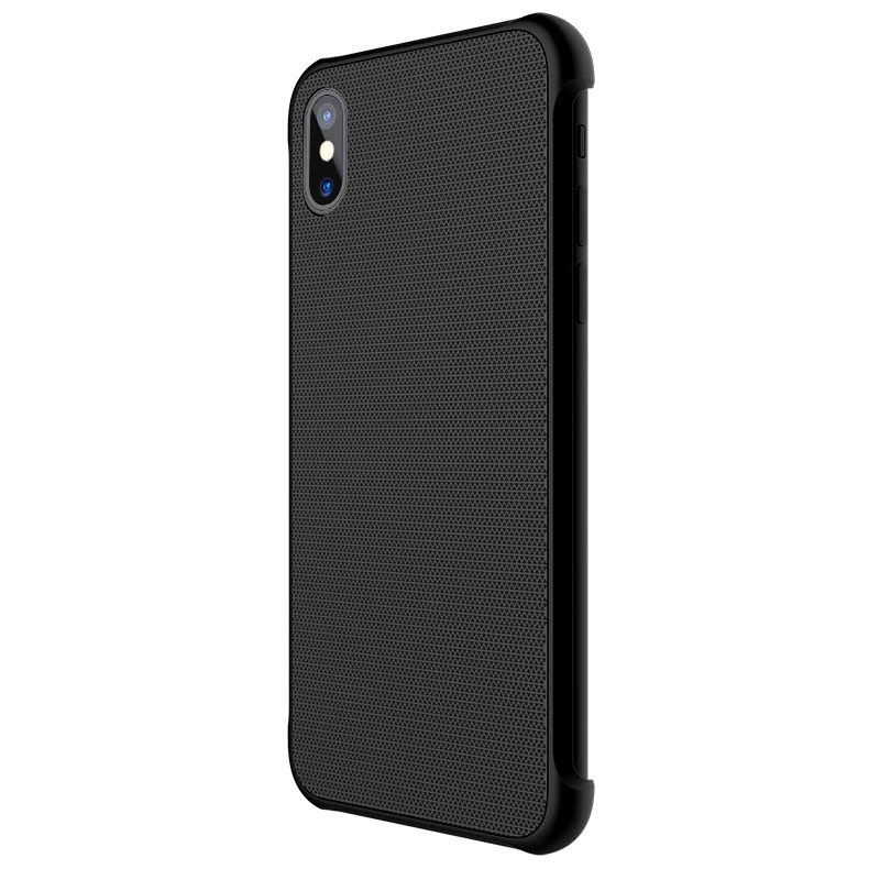 Nilkin для iphone х чехол Nillkin закаленное магнит жесткий Пластик PC Магнитная телефона защитная задняя В виде ракушки чехол для Apple Iphone X - Цвет: BLACK