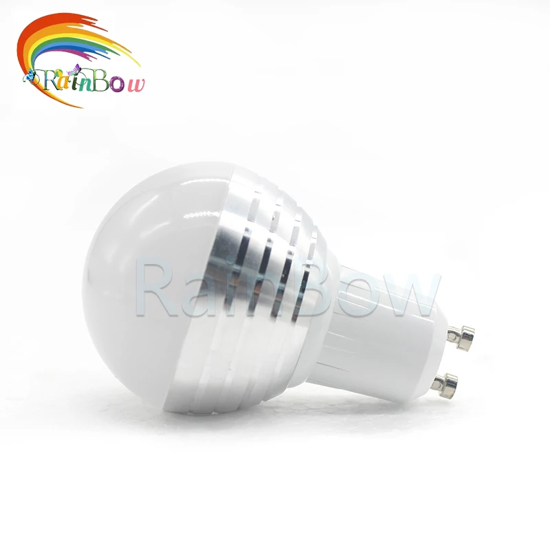 Самая низкая цена E27 E14 GU10 светодиодная RGB лампочка лампа AC110V 220V 5W прожектор