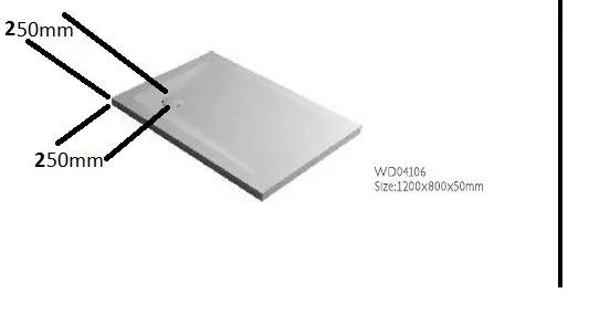 Душевая кабина из искусственного камня 1200x800x50 мм|shower tray|stone shower traypan pan |