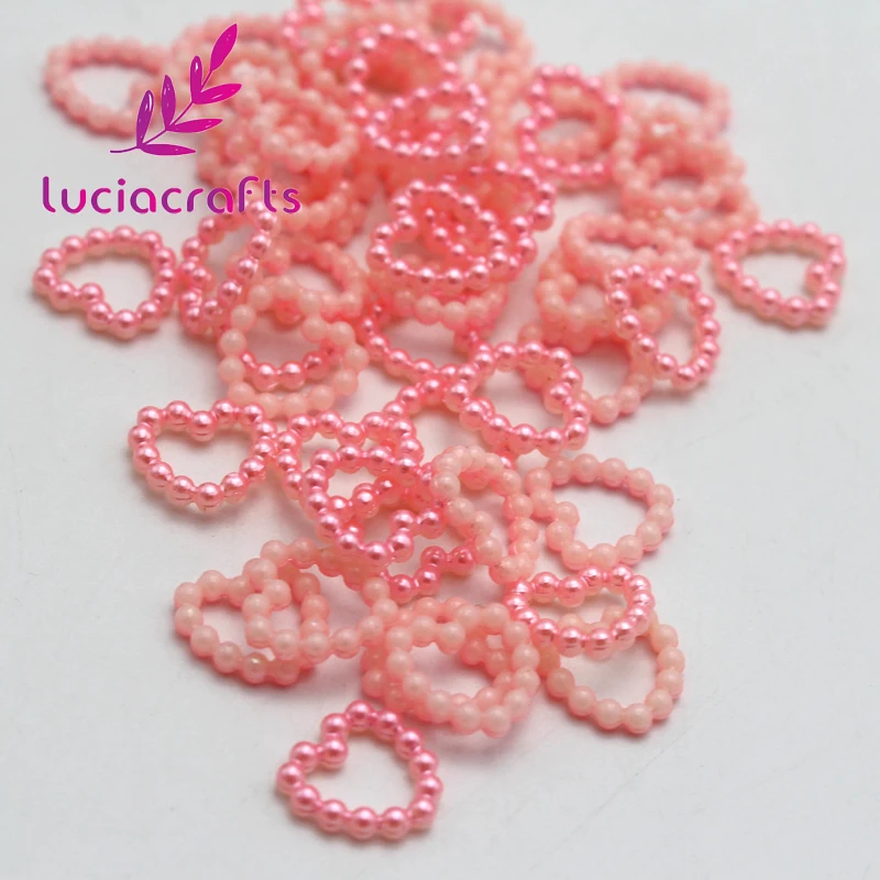 Lucia crafts 11 мм 48 шт Искусственный жемчуг в форме сердца для украшения телефона DIY Материал F0415