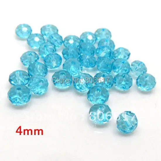 Best Quality 200 Pcs Green Cut Faceted Glass Beads Spacer Findings Jewelry Making 4mm(W01776 X 1) | Украшения и аксессуары