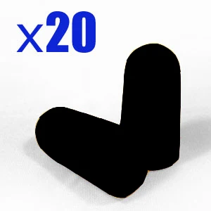 

[ Fly Eagle ] 20 pcs SOFT FOAM EARPLUG BLACK PROTECTOR EAR PLUGS B001