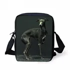Забавная сумка-мессенджер FORUDESIGNS для подростков с принтом собаки Greyhound, для путешествий, Женская Повседневная сумка через плечо, кошелек через плечо