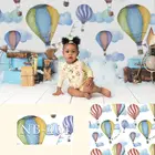 Фон для фотосъемки новорожденных с воздушными шарами, Вечерние Декорации для детского дня рождения