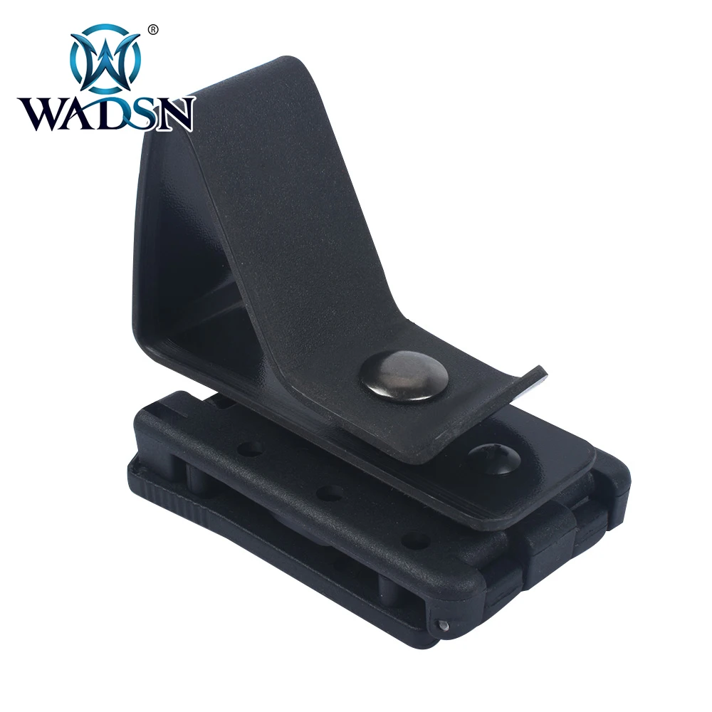 BK WADSN Тактический шлем быстро повесить пряжки для Molle/ремень 2 мм Kydex многоцелевой повесить пряжки W007 softair гарнитуры аксессуары - Цвет: BK