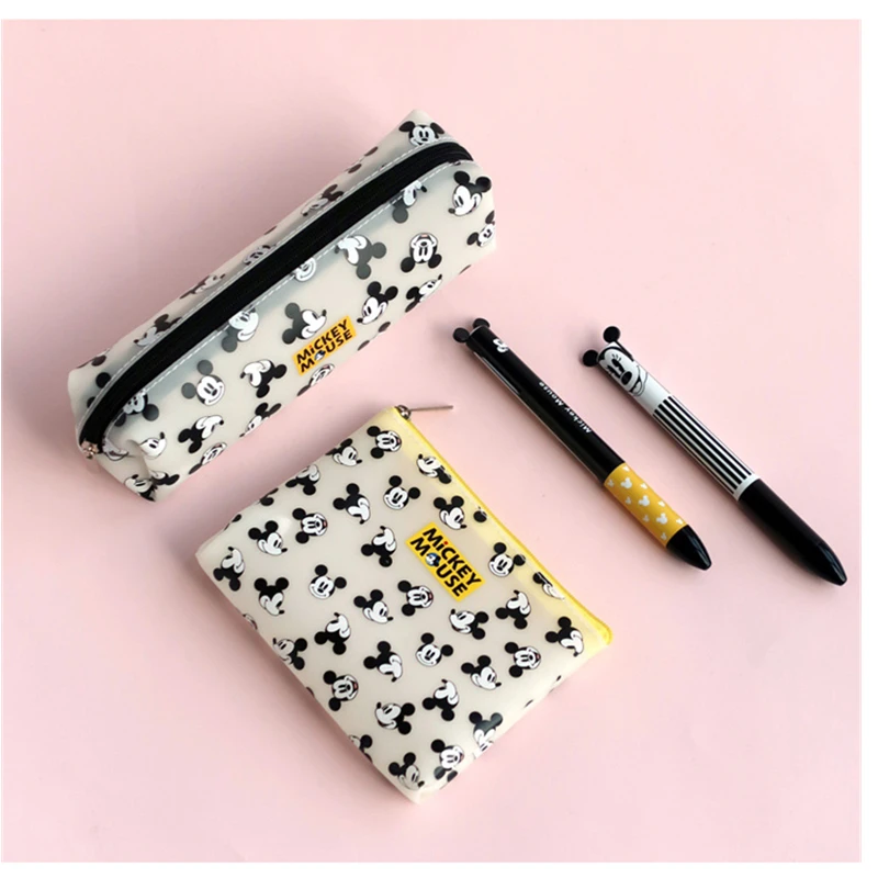 Микки Минни портативный пенал для карандашей хранения водонепроницаемый