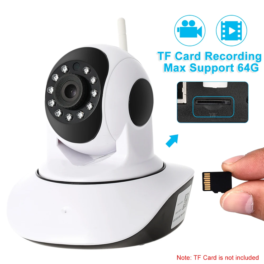 Беспроводная Wi Fi IP камера 1080P PTZ двустороннее аудио ночное видение управление с