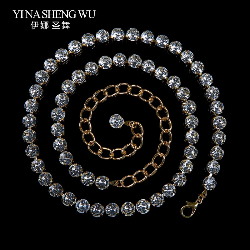 

2018 Newest Belly Dance Jewelry Crystal Belt Accessory Classic Rhinestone Crystal Sparkle Belly Dancing Accessories Waist Belt