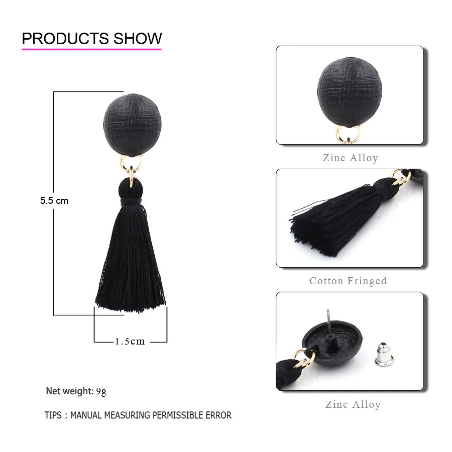 Vodeshanliwen Лидер продаж Нарядные серьги с кисточками для женщин Свадебные Серьги