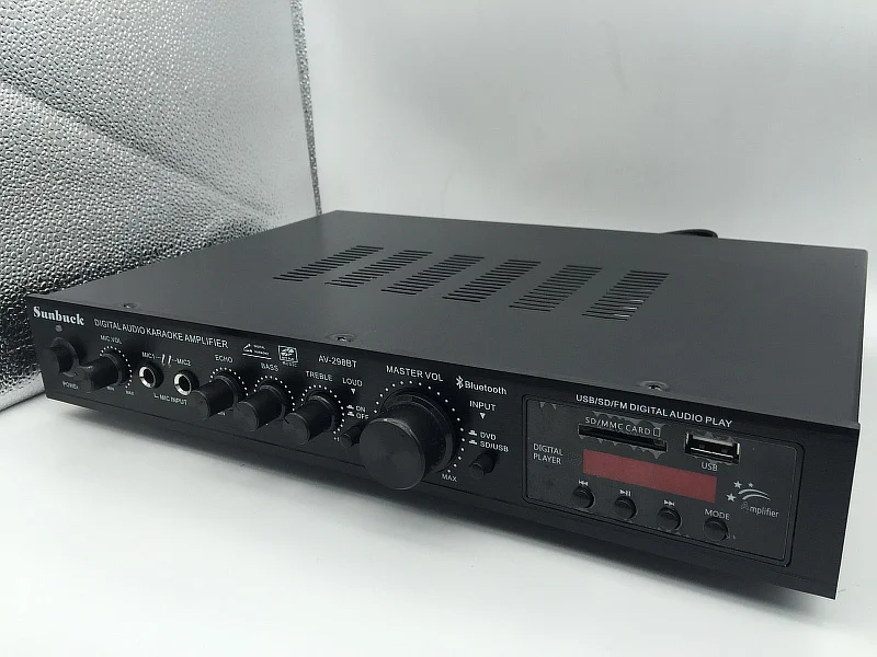 Домашний цифровой усилитель мощности C5198 250 Вт + для караоке аудио с USB SD картой
