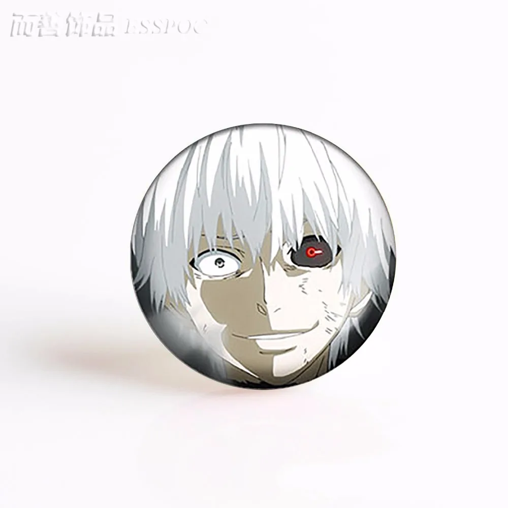 5 шт./лот Tokyo Ghoul Touka Kaneki Ken Kamishiro аниме стеклянный кабошон круглая фотография DIY