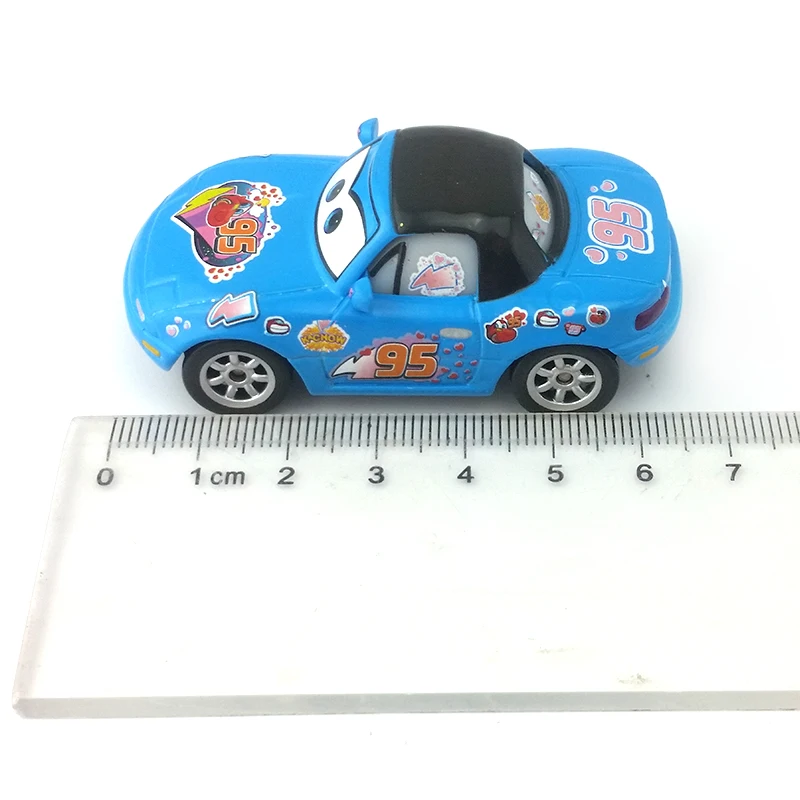 Disney Pixar Тачки Dinoco McQueen фанат фаната металлическая литая Игрушечная машина 1:55
