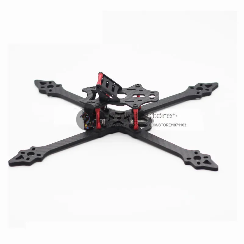 DIY Мини FPV Дрон XRS220 220 мм 5 "из чистого углеродного волокна Рама Разобранная 4