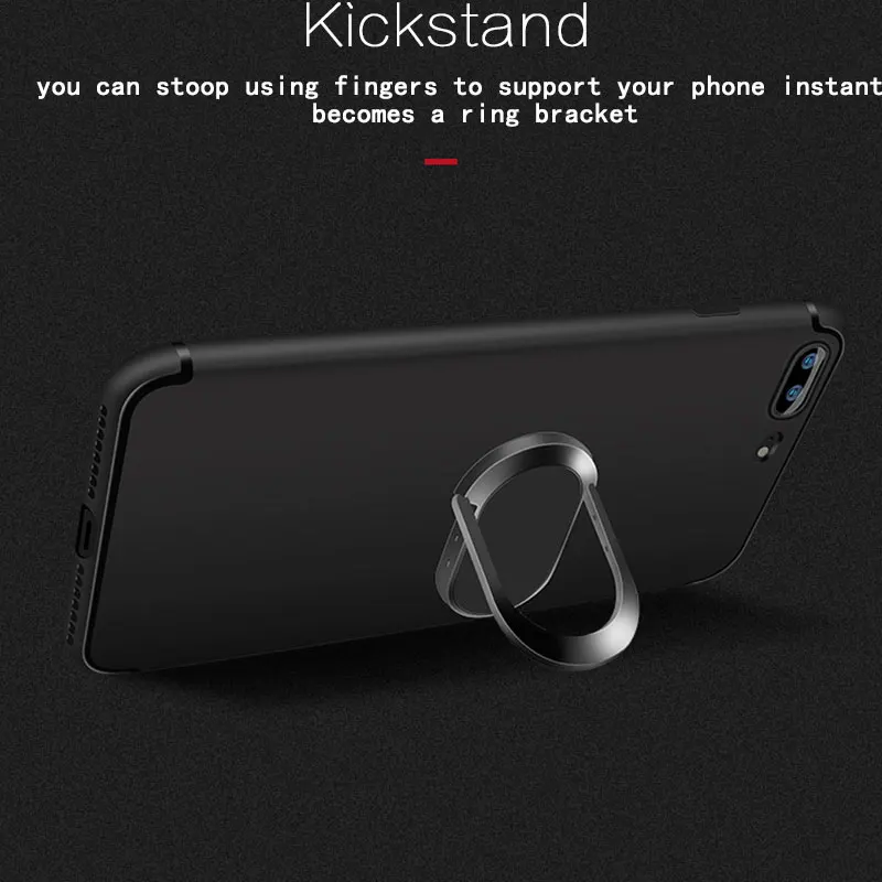 Чехол для iPhone 8 7 6 s 6s X адсорбционное кольцо силиконовый чехол i Phone x xs max xr Apple KicksStand