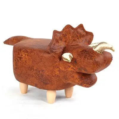 Табуретка для животных, табуретка с динозавром, детская мебель, мультяшный стул для смены обуви, табурет из твердой древесины, креативная современная мебель в скандинавском стиле - Цвет: No storage box
