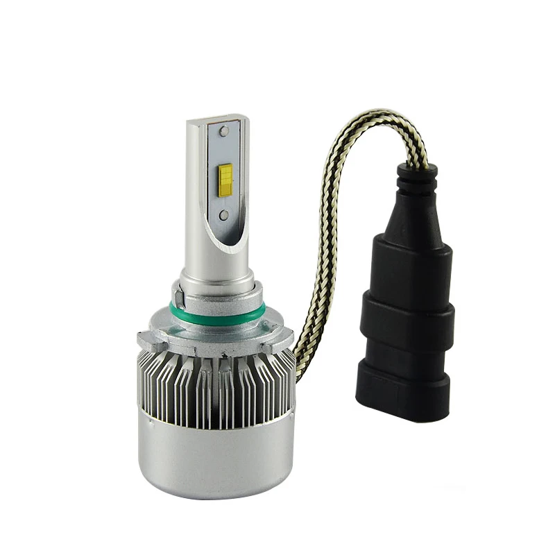PAMPSEE C6F CSP Chip светодиодная лампа для фар H3 H7 H4 H11 72 Вт 7600LM турбо вентилятор холодный